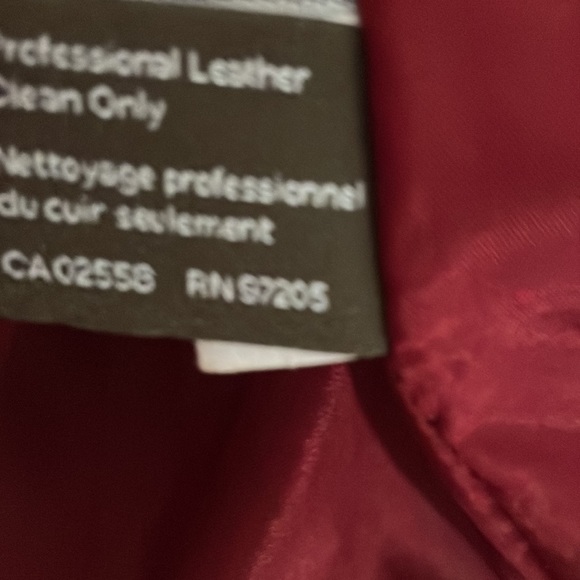 Danier Red Leather Jacket - Picture 13 of 13